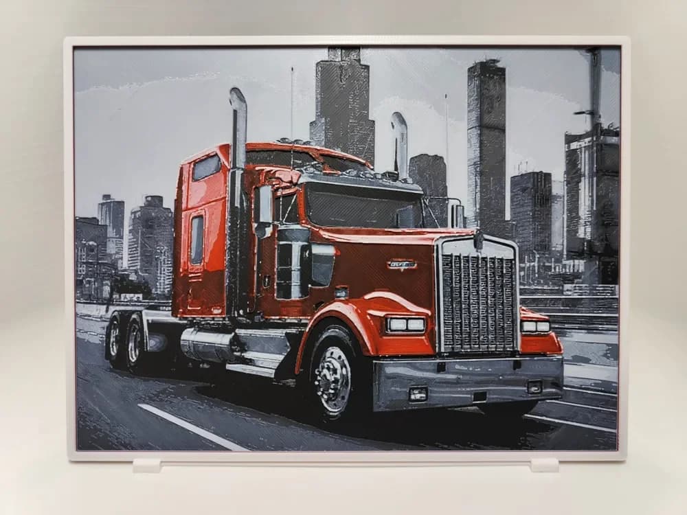 Kenworth W900 - Hueforge by BeaN HueForge model: Kenworth W900 - Hueforge by BeaN