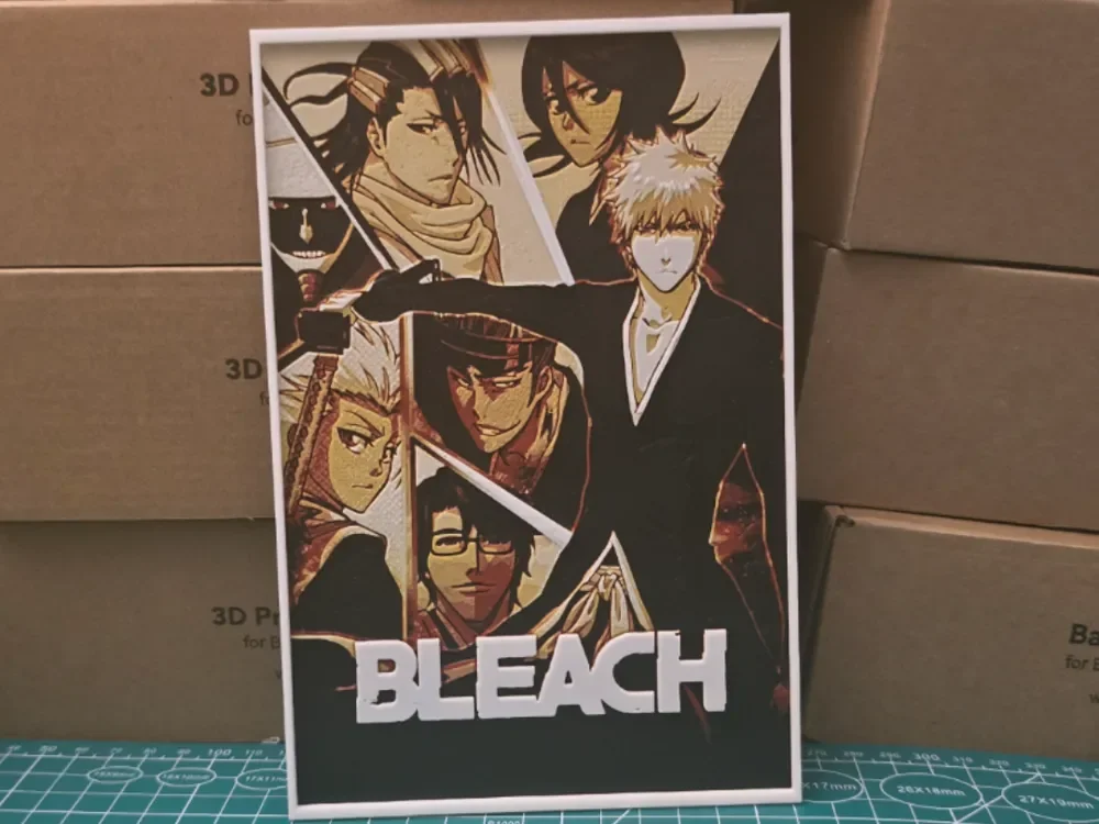 Bleach Poster - Hueforge Art by Lumpy3D HueForge model: Bleach Poster - Hueforge Art by Lumpy3D
