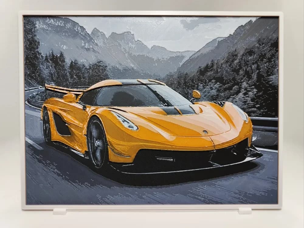 HueForge model: Koenigsegg Jesko - Hueforge by BeaN