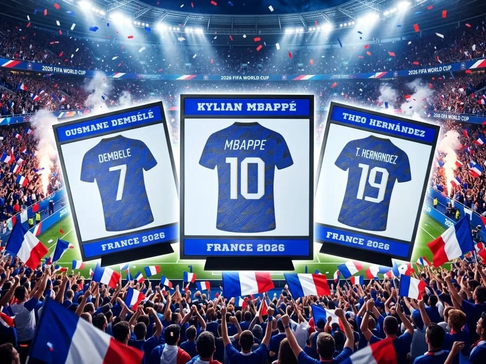 Football Jersey Display – 2026 World Cup France by keko HueForge model: Football Jersey Display – 2026 World Cup France by keko