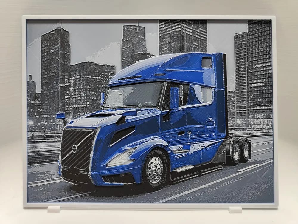 Volvo VNL 860 - Hueforge by BeaN HueForge model: Volvo VNL 860 - Hueforge by BeaN