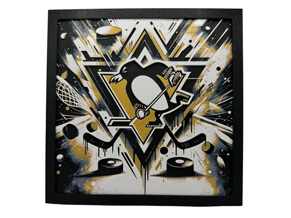 Pittsburgh Penguins - NHL Hueforge by Canadian Gamer HueForge model: Pittsburgh Penguins - NHL Hueforge by Canadian Gamer