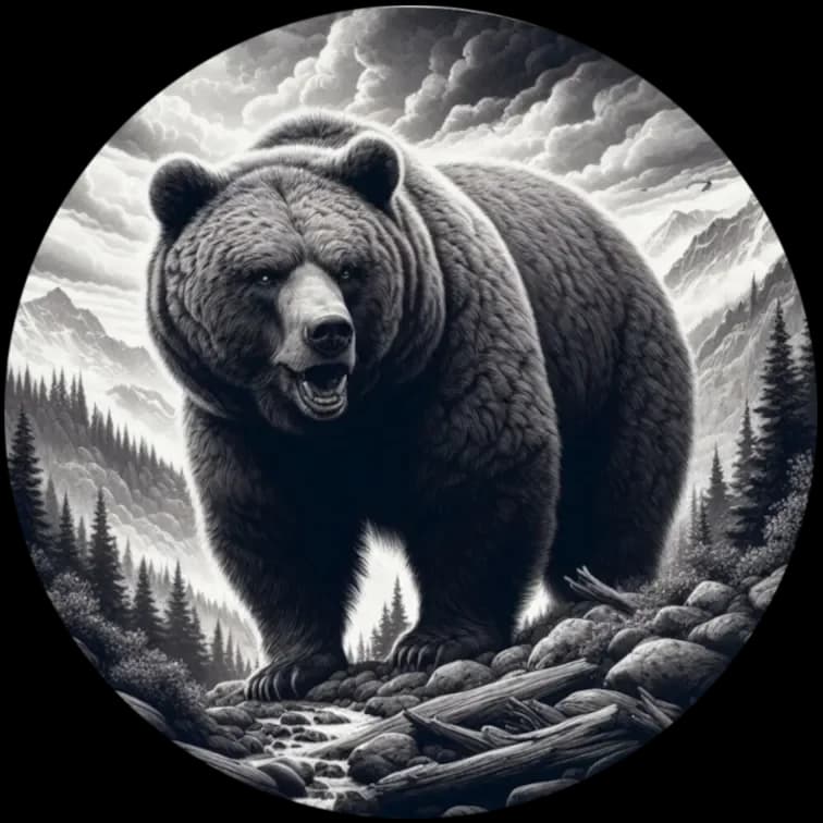 Bear Art Hueforge Sign by RP47 Designs HueForge model: Bear Art Hueforge Sign by RP47 Designs