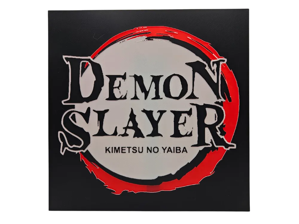 HueForge model: Demon Slayer Logo Hueforge by BusyKikiBee