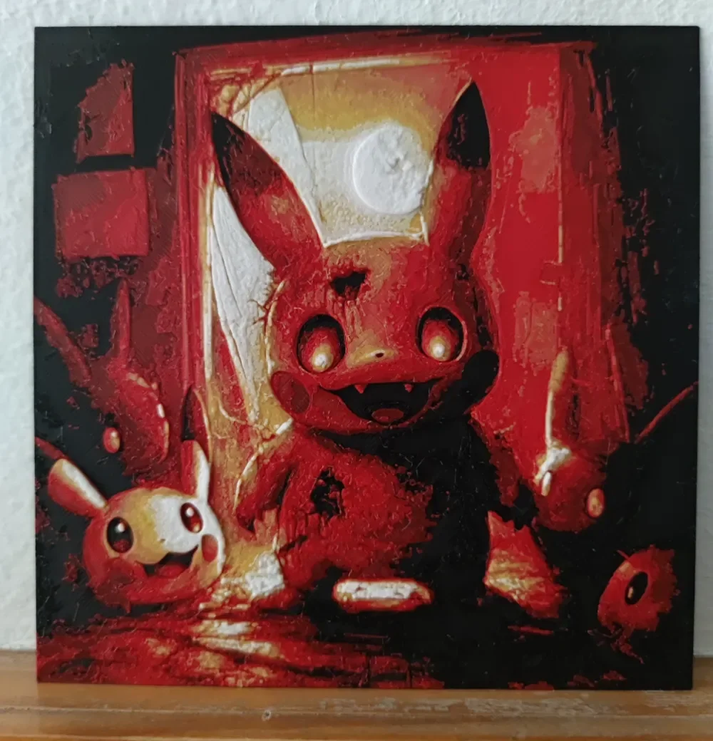 Hueforge Pikachu Halloween Hueforge Pikachu Halloween