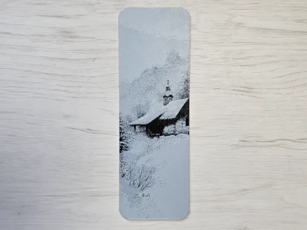 Mountain House Bookmark by Atrus Design HueForge model: Mountain House Bookmark by Atrus Design