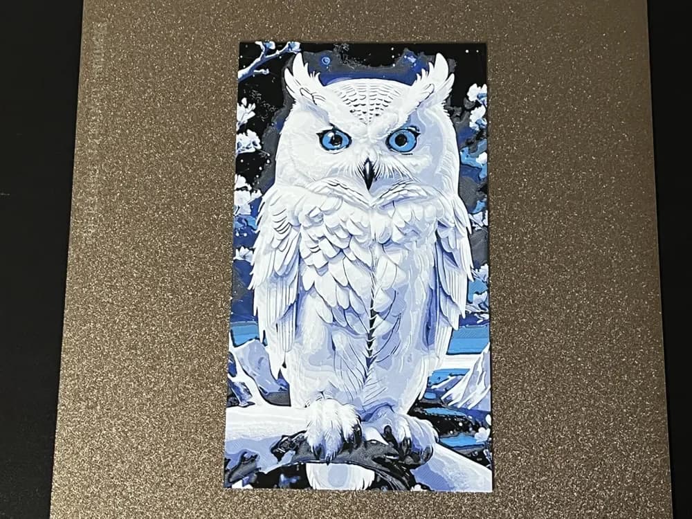 Snowy Owl 03 Hueforge by FantasyZ HueForge model: Snowy Owl 03 Hueforge by FantasyZ