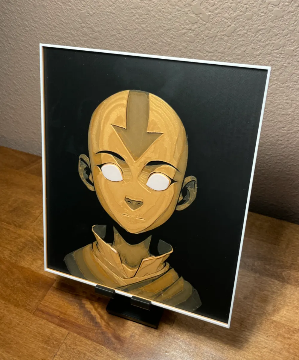 Hueforge - Avatar - Aang by Cloudy Nostalgia HueForge model: Hueforge - Avatar - Aang by Cloudy Nostalgia