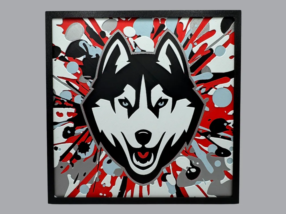 University of Connecticut - Huskies by Canadian Gamer HueForge model: University of Connecticut - Huskies by Canadian Gamer