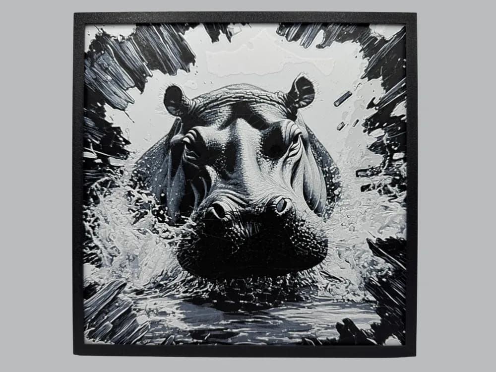 Hippopotamus by Canadian Gamer HueForge model: Hippopotamus by Canadian Gamer