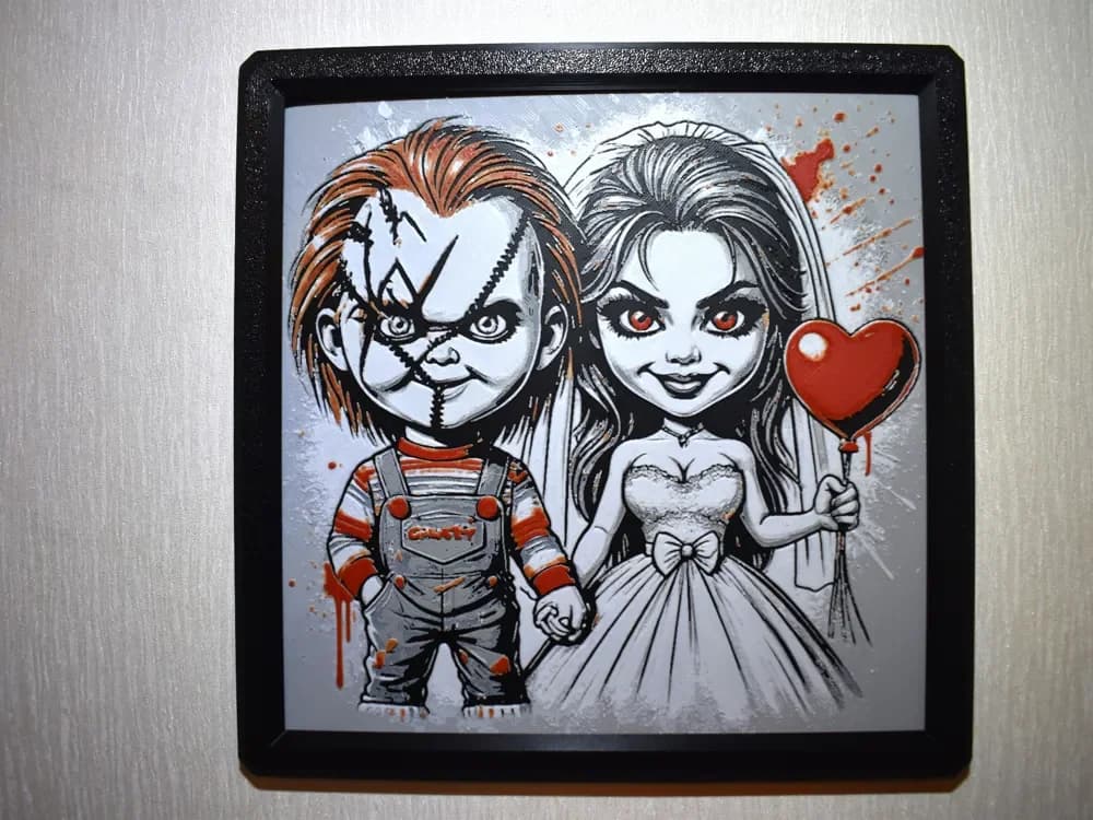 HueForge model: Chucky and his Bride Hueforge by Chris B