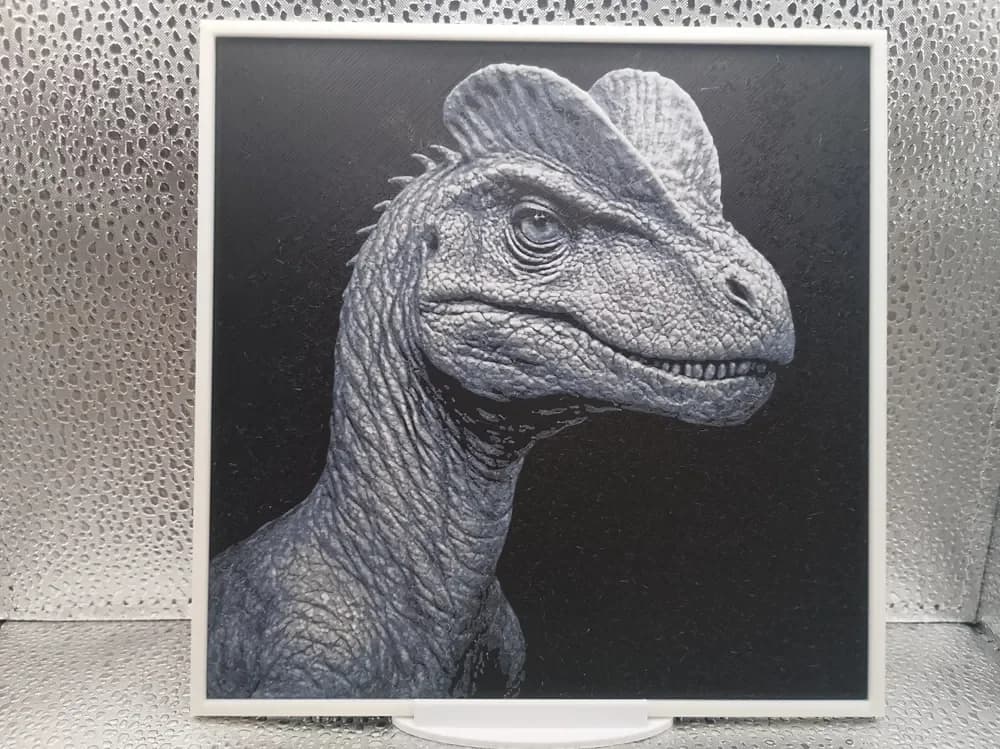 Dilophosaurus hueforge by Borishotch Industries HueForge model: Dilophosaurus hueforge by Borishotch Industries