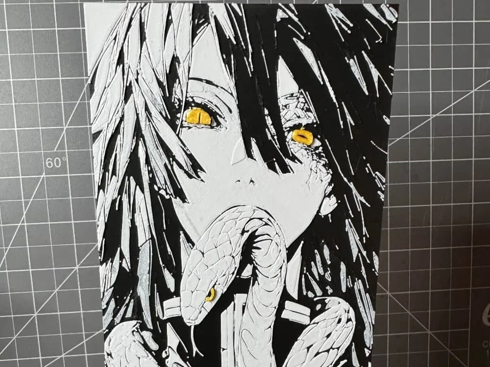 HueForge model: Hueforge of Obanai Iguro From Demon Slayer by SBC Creations