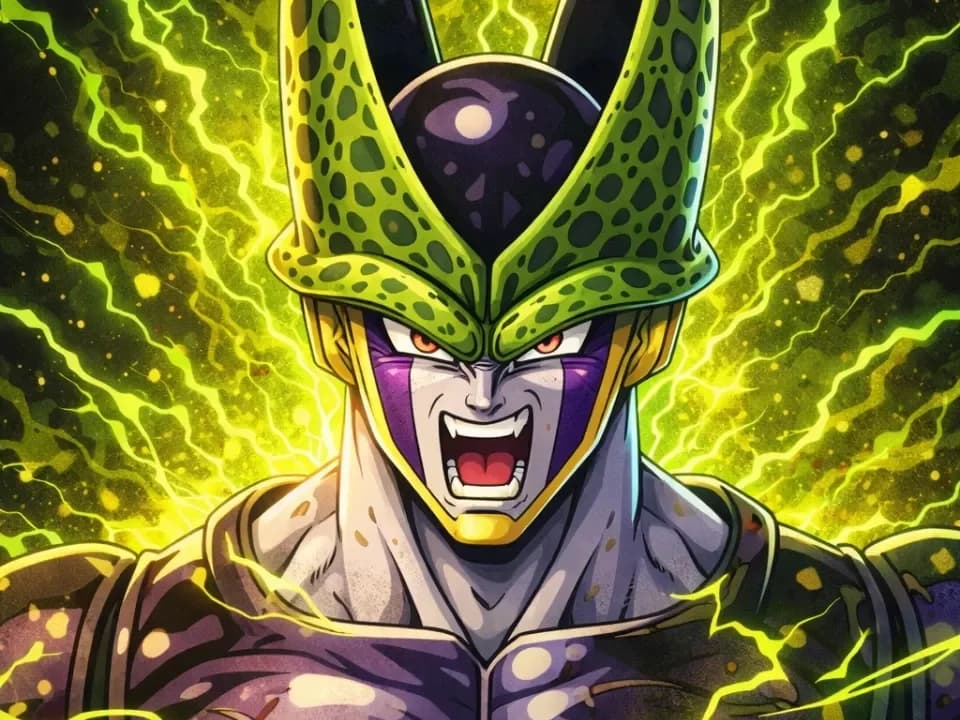 Final Cell - Portrait Hueforge Dragon Ball by Hueforge Maker HueForge model: Final Cell - Portrait Hueforge Dragon Ball by Hueforge Maker