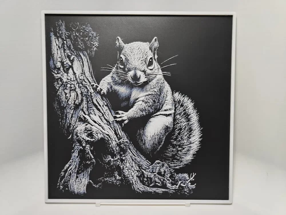 Squirrel - Hueforge by BeaN HueForge model: Squirrel - Hueforge by BeaN