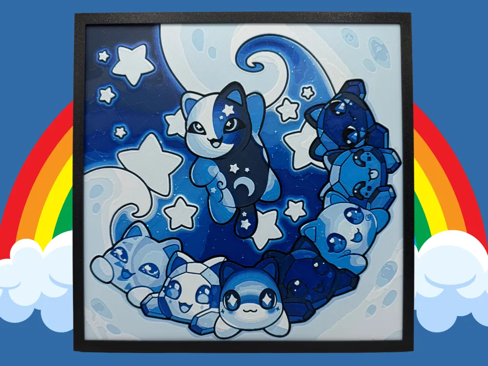 HueForge model: MeeMeow Hueforge by Canadian Gamer