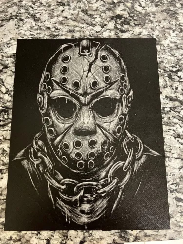 Black and glow Jason (HueForge print) Black and glow Jason (HueForge print)