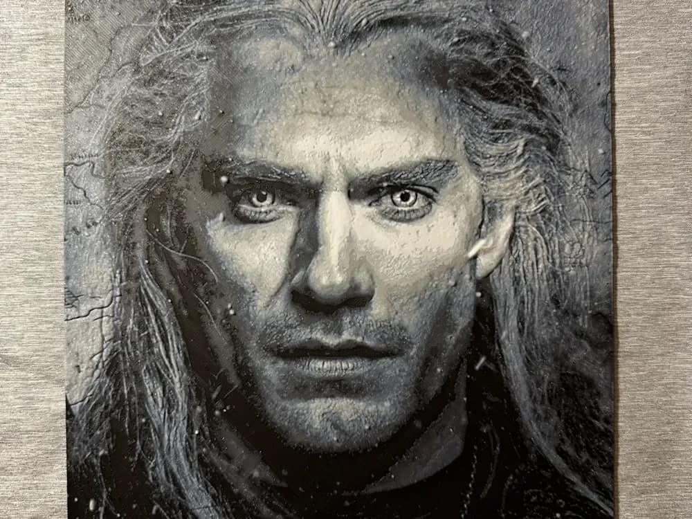 HueForge model: The Witcher - Geralt of Rivia by Hey Ben