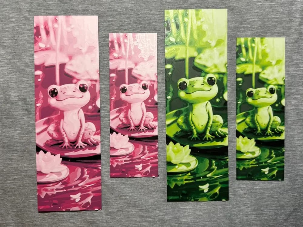 HueForge model: Cute Frog Hueforge Bookmark - 2 sizes by Hey Ben
