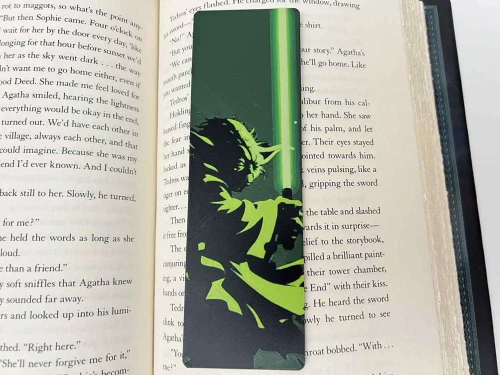 Yoda - Bookmark by 3djd HueForge model: Yoda - Bookmark by 3djd