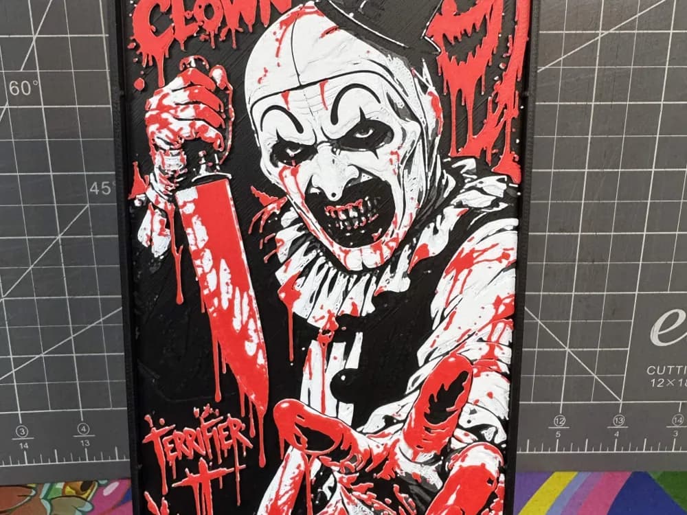 Hueforge of Art the clown the terrifier by SBC Creations HueForge model: Hueforge of Art the clown the terrifier by SBC Creations