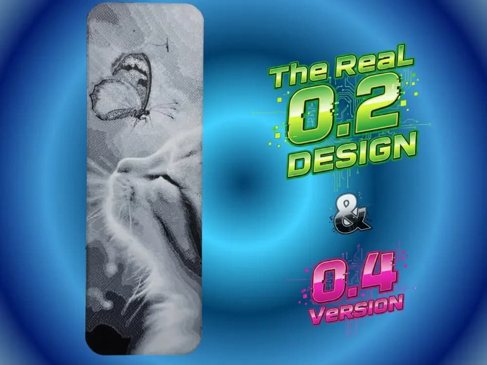 Kitten Butterfly Bookmark by Atrus Design HueForge model: Kitten Butterfly Bookmark by Atrus Design