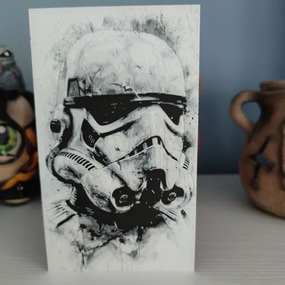 Hueforge Stormtrooper face by Litolunar HueForge model: Hueforge Stormtrooper face by Litolunar