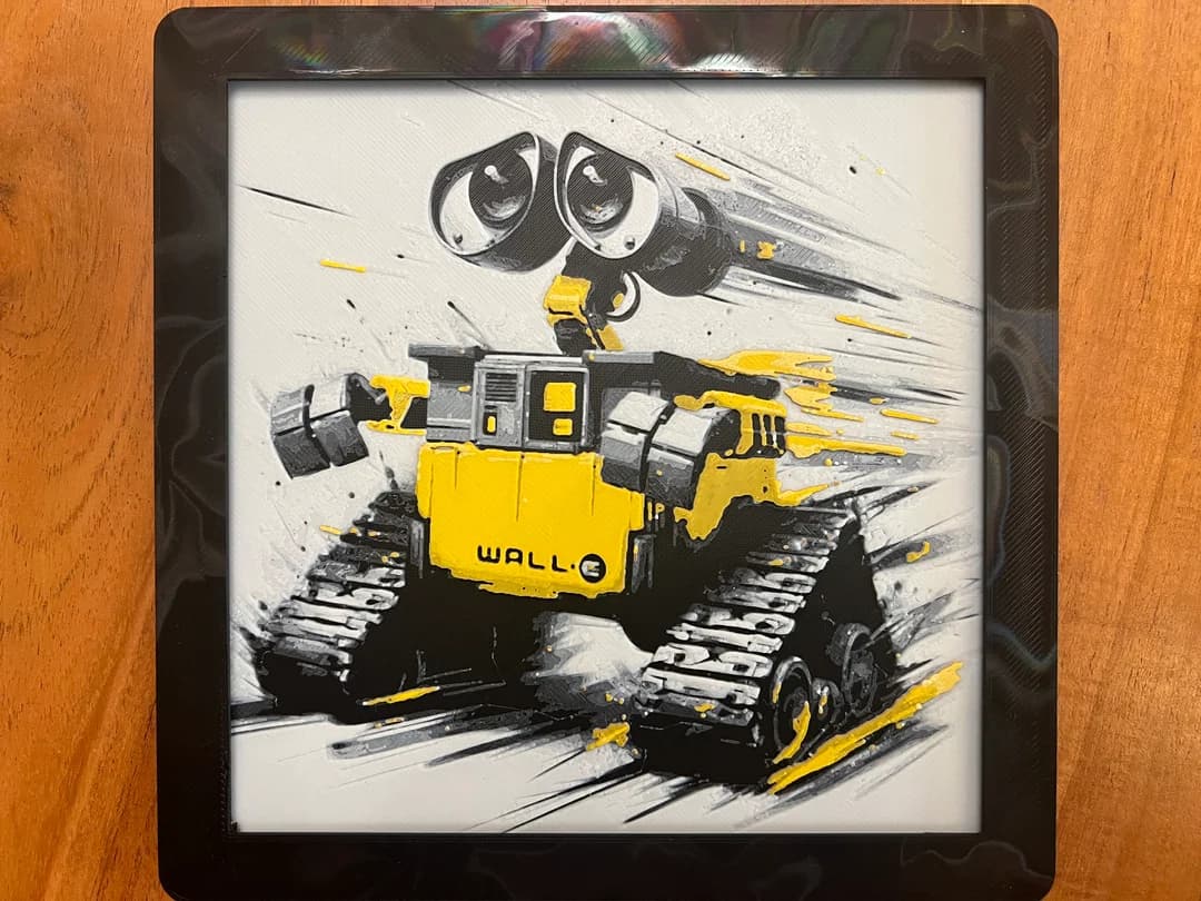 Wall-E by JustBe 3D Printing HueForge model: Wall-E by JustBe 3D Printing