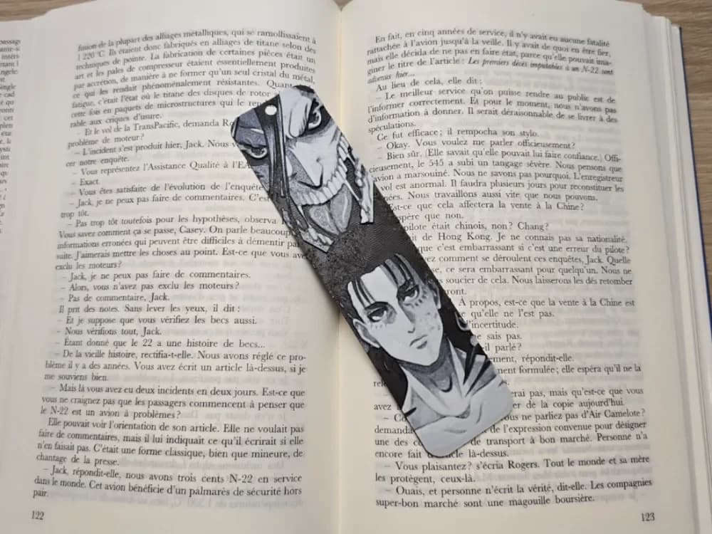 Bookmark Eren Attaque of Titans by Kactus Fpv HueForge model: Bookmark Eren Attaque of Titans by Kactus Fpv