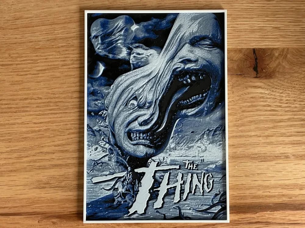 The Thing (1982) Hueforge Movie Poster by NiiON HueForge model: The Thing (1982) Hueforge Movie Poster by NiiON