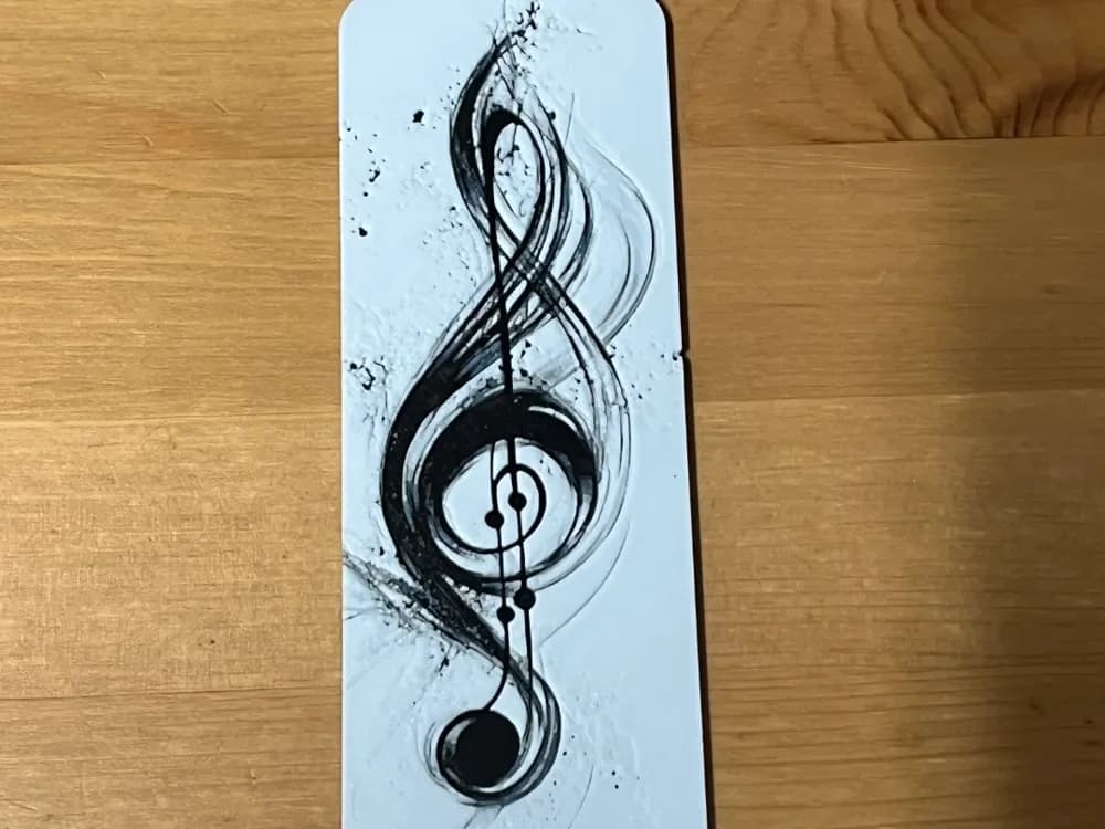 Music Note Bookmark by Morganja HueForge model: Music Note Bookmark by Morganja