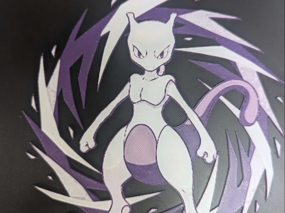Hueforge mewtwo mew two Hueforge mewtwo mew two