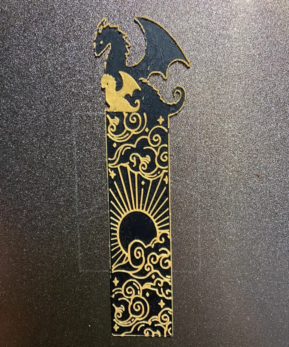 Gold Dragon Dragon by Morganja HueForge model: Gold Dragon Dragon by Morganja