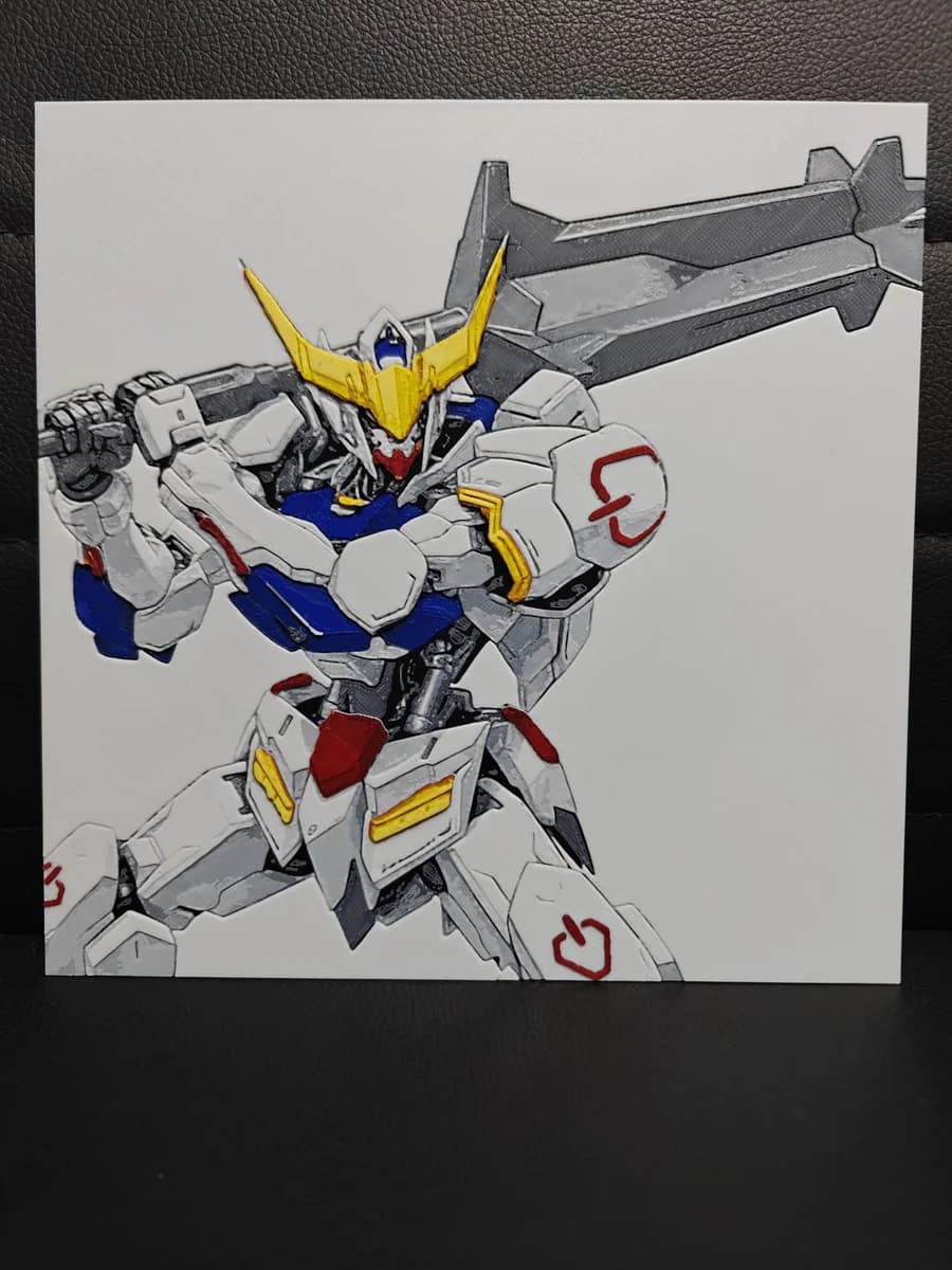 Barbatos Gundam by TheHueforgeLady HueForge model: Barbatos Gundam by TheHueforgeLady