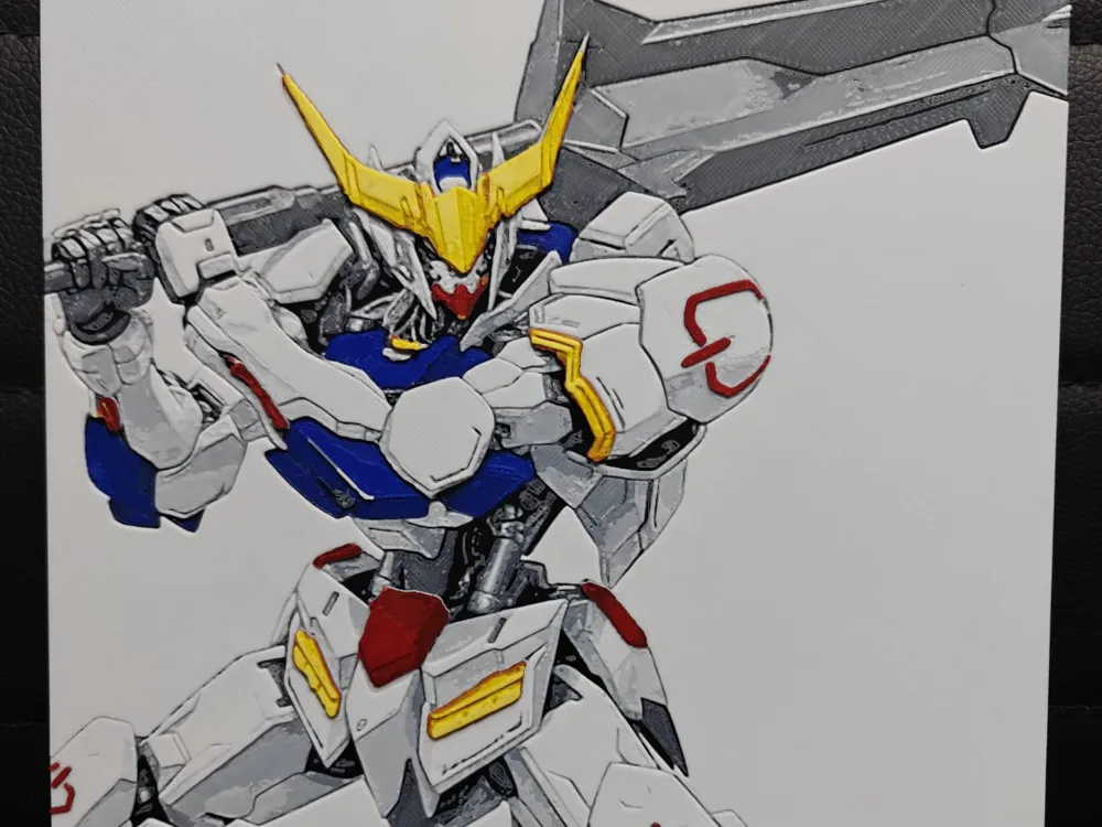 Barbatos Gundam by TheHueforgeLady HueForge model: Barbatos Gundam by TheHueforgeLady