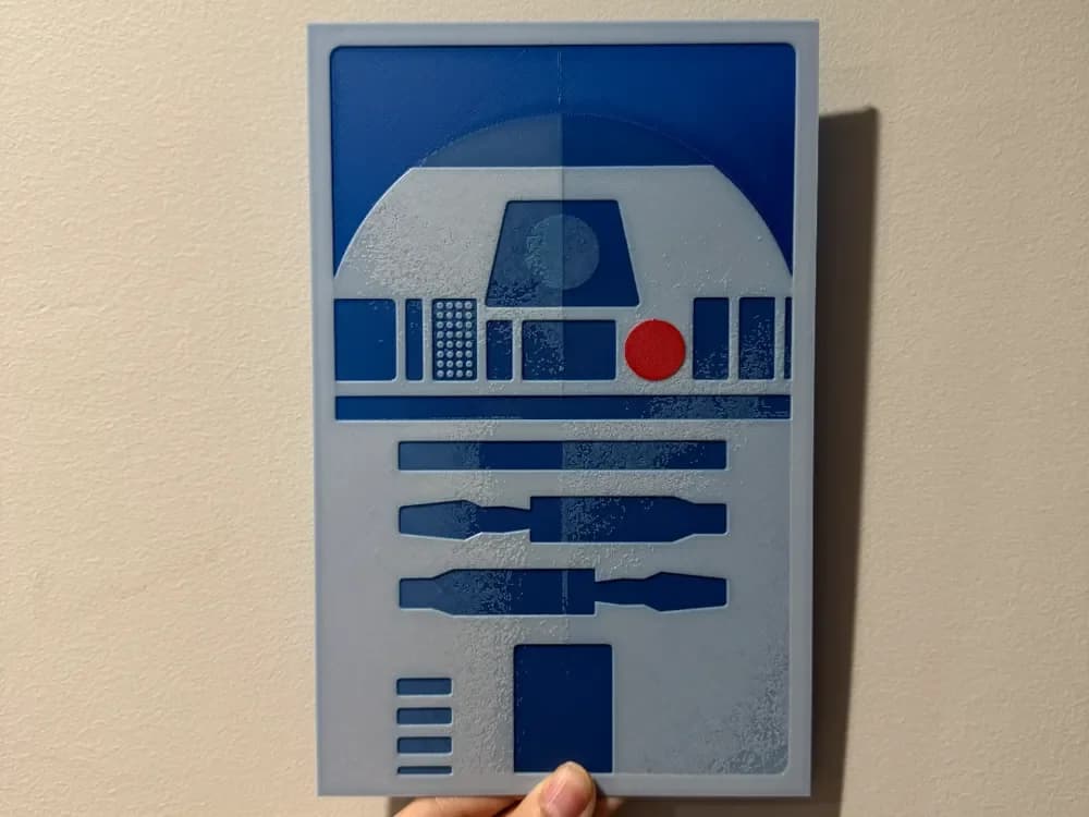 HueForge model: Minimalist R2D2 - Hueforge Print by cyanidesugar