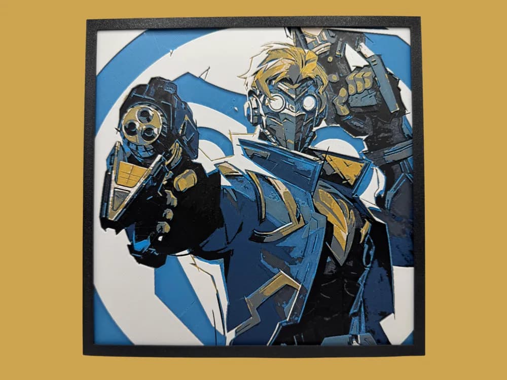 HueForge model: Star-Lord - Marvel Rivals by Canadian Gamer