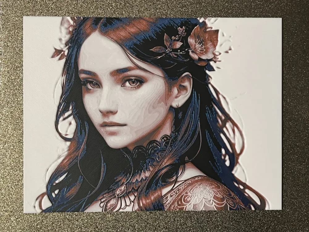 HueForge model: Fantasy Beauty Human Face Hueforge by FantasyZ