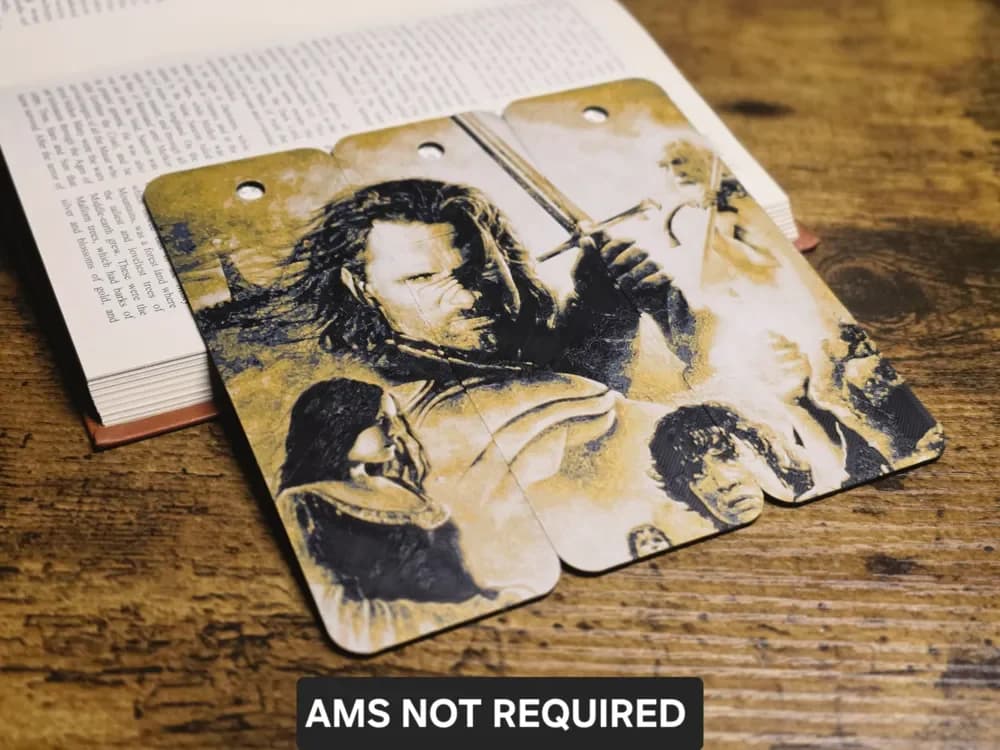 HueForge model: The Lord of the RIngs - Movie Poster Bookmark Set by N0vA Designs