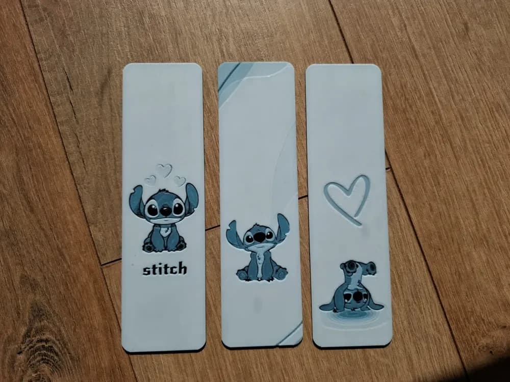 Stich bookmark - Hueforge by EternalDesigns3D HueForge model: Stich bookmark - Hueforge by EternalDesigns3D