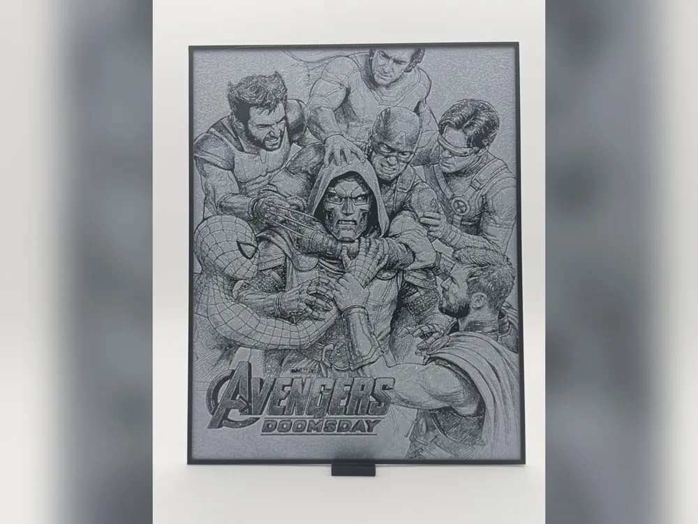 Avengers Doomsday Sketch HueForge Print by iPrintStuffau HueForge model: Avengers Doomsday Sketch HueForge Print by iPrintStuffau