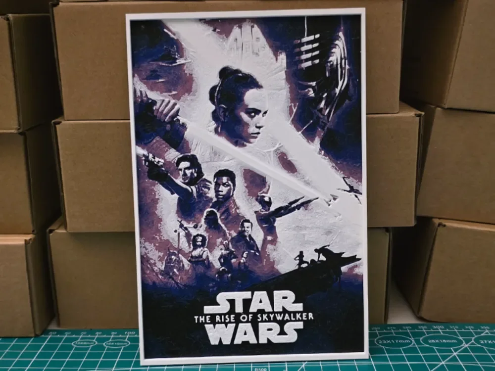 HueForge model: Star Wars IX The Rise of Skywalker - Hueforge Art by Lumpy3D