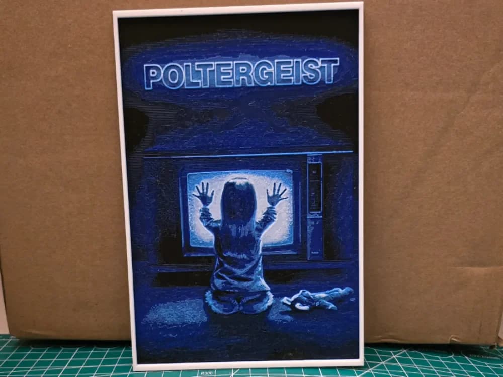 Poltergeist Movie Poster - Hueforge Art by Lumpy3D HueForge model: Poltergeist Movie Poster - Hueforge Art by Lumpy3D