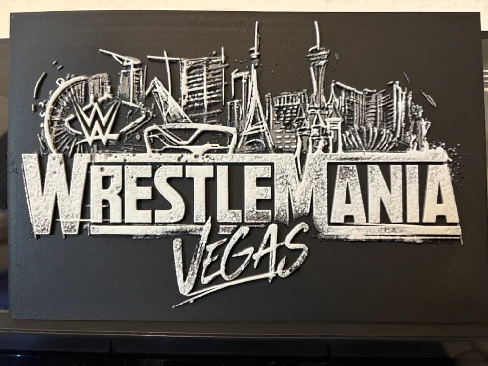 Wrestlemania 42 Las Vegas Hueforge by Reeftank&more HueForge model: Wrestlemania 42 Las Vegas Hueforge by Reeftank&more