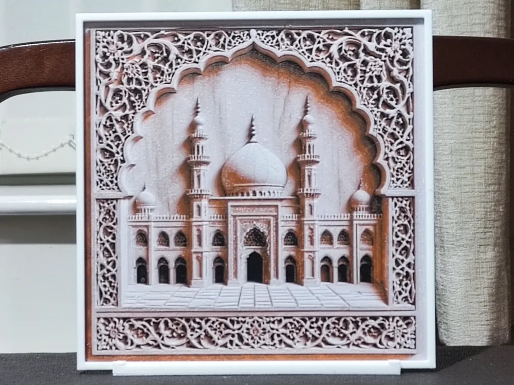 Carved Persian Palace - HueForge 3 Color by BoDad HueForge model: Carved Persian Palace - HueForge 3 Color by BoDad