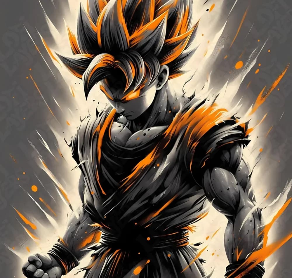 Goku Hueforge by LoFi Layers HueForge model: Goku Hueforge by LoFi Layers