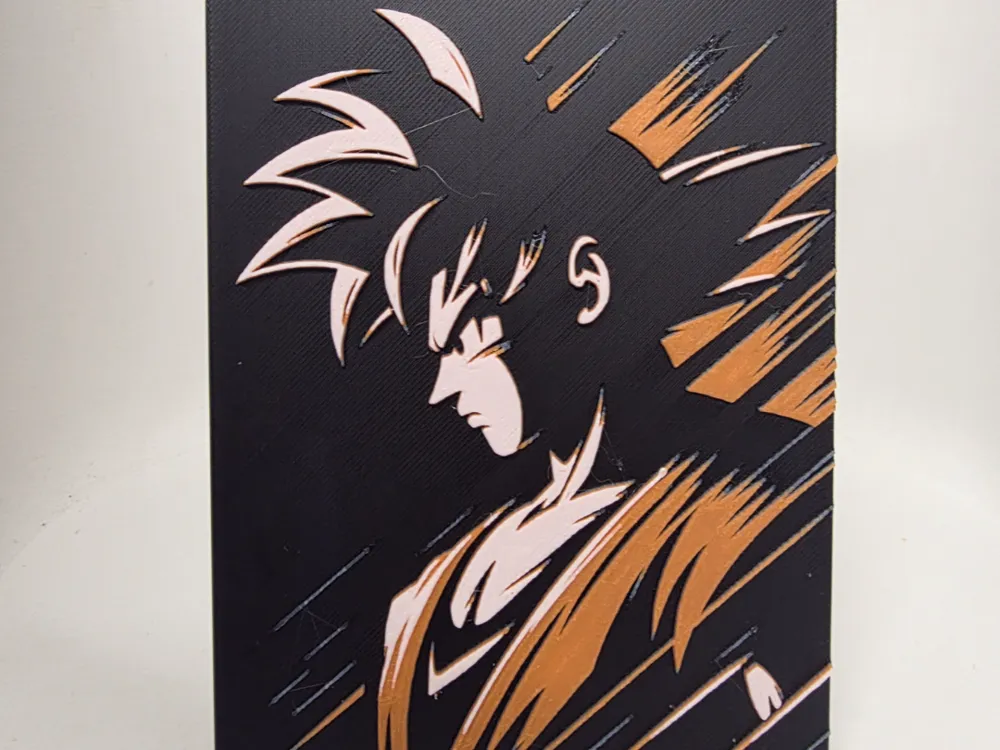 Goku Hueforge by Morganja HueForge model: Goku Hueforge by Morganja