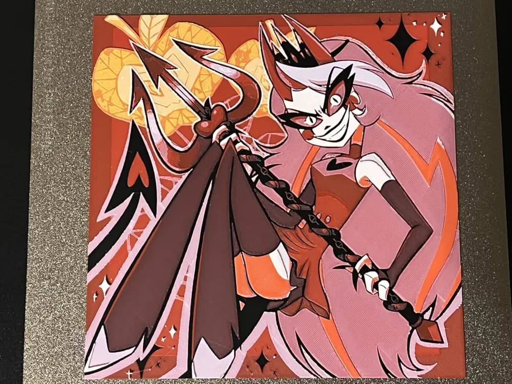 Charlie Morningstar Hazbin Hotel Hueforge by FantasyZ HueForge model: Charlie Morningstar Hazbin Hotel Hueforge by FantasyZ
