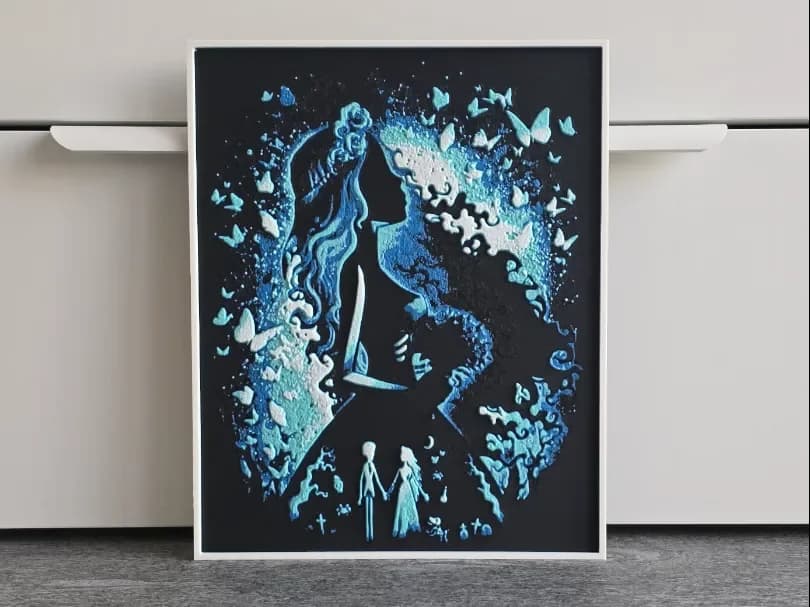 Corpse Bride Emily Hueforge by RIVY3Dprint HueForge model: Corpse Bride Emily Hueforge by RIVY3Dprint