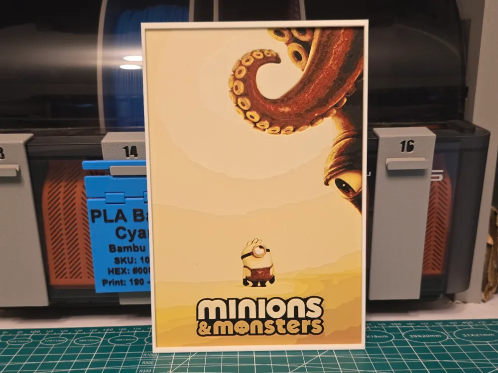 Minions & Monsters Movie Poter - Hueforge Art Minions & Monsters Movie Poter - Hueforge Art